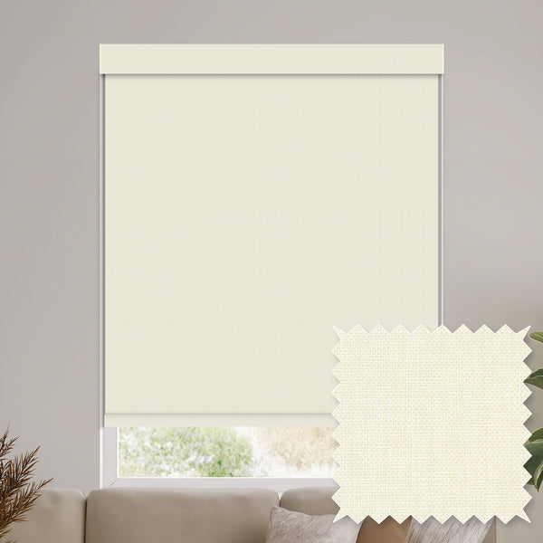 Tamora Cream Blackout Roller Shades