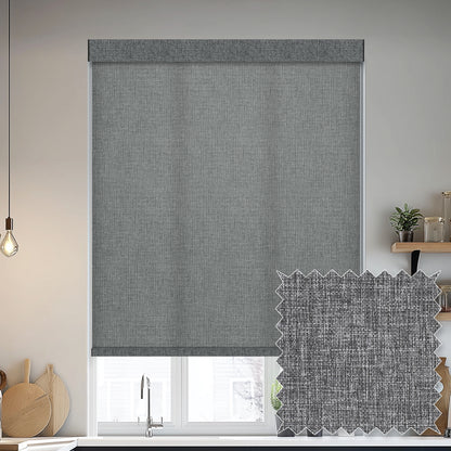 Tamora Charcoal Light Filtering Roller Shades