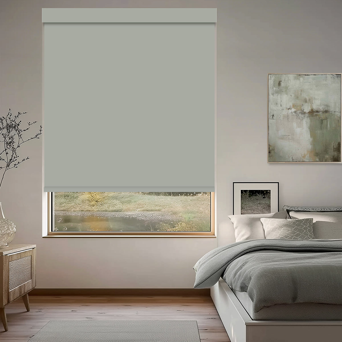 Tam Mist Flame Retardant Blackout Roller Shades