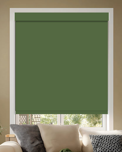 Tam Moss Blackout Roller Shades