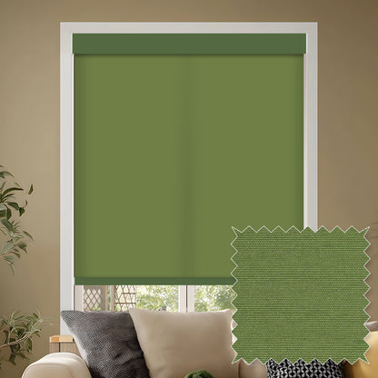 Tam Moss Light Filtering Roller Shades