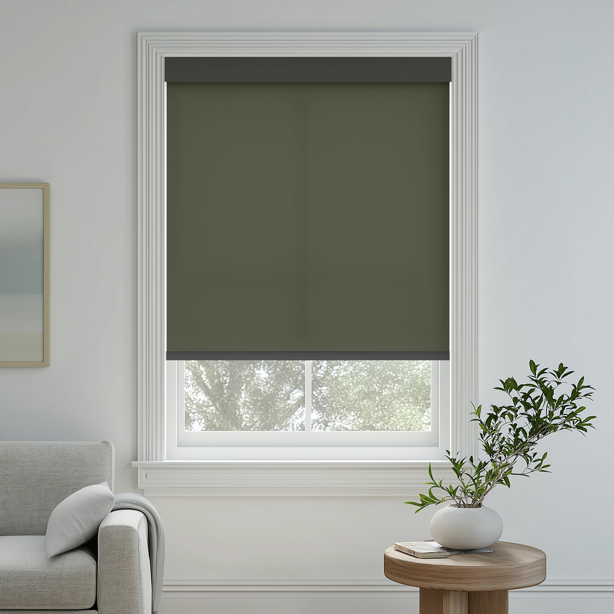 Tam Midnight Light Filtering Roller Shades