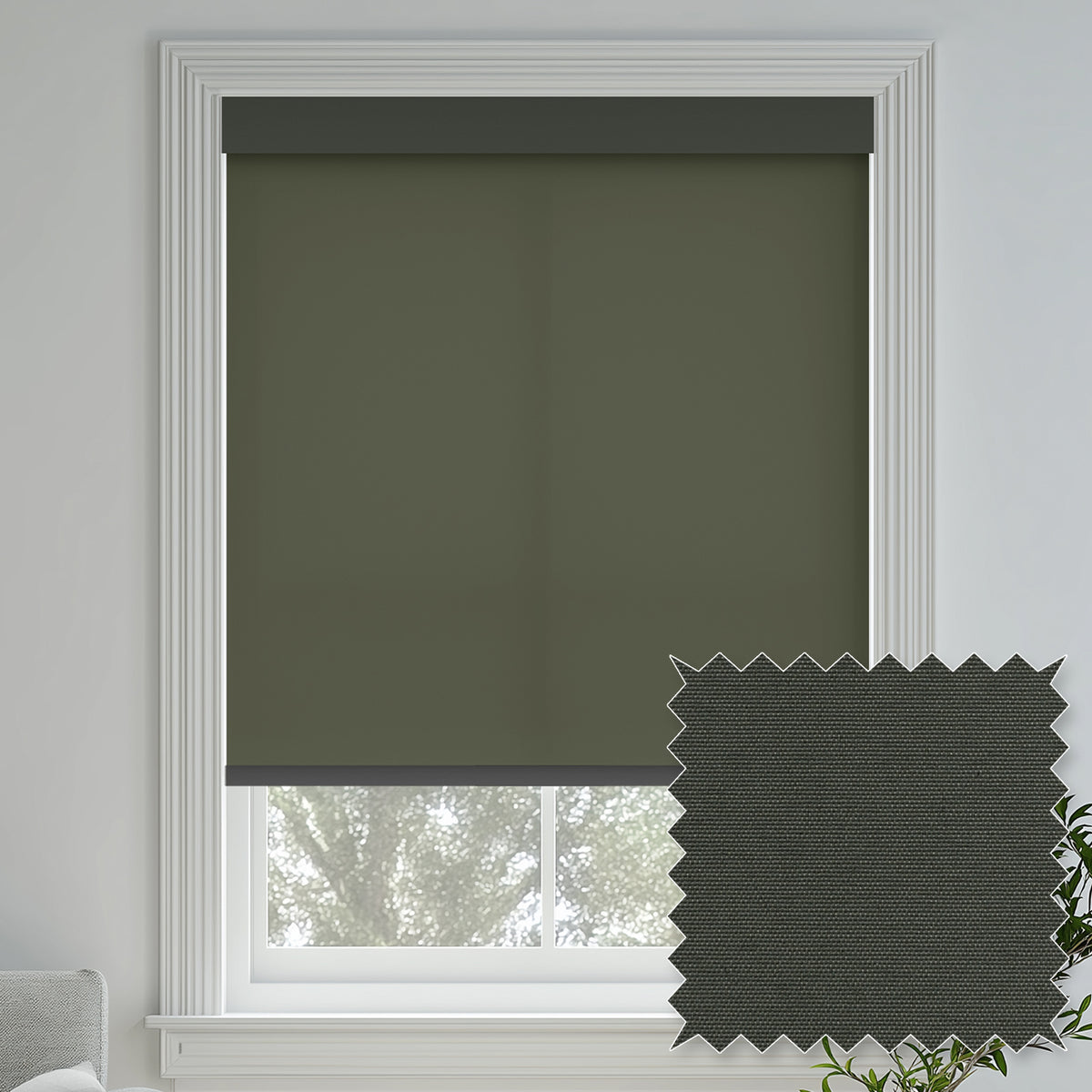 Tam Midnight Light Filtering Roller Shades