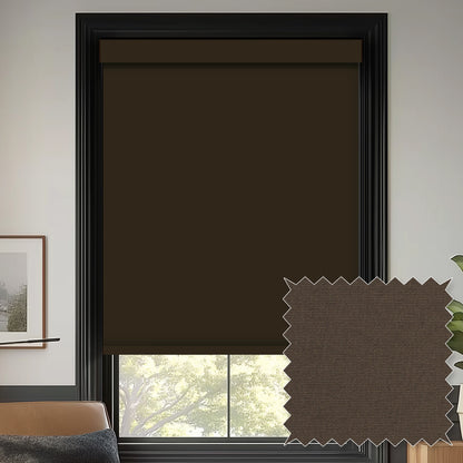 Tam Chocolate Blackout Roller Shades