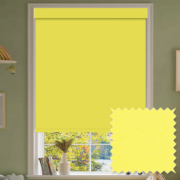 Tam Lemon Blackout Roller Shades