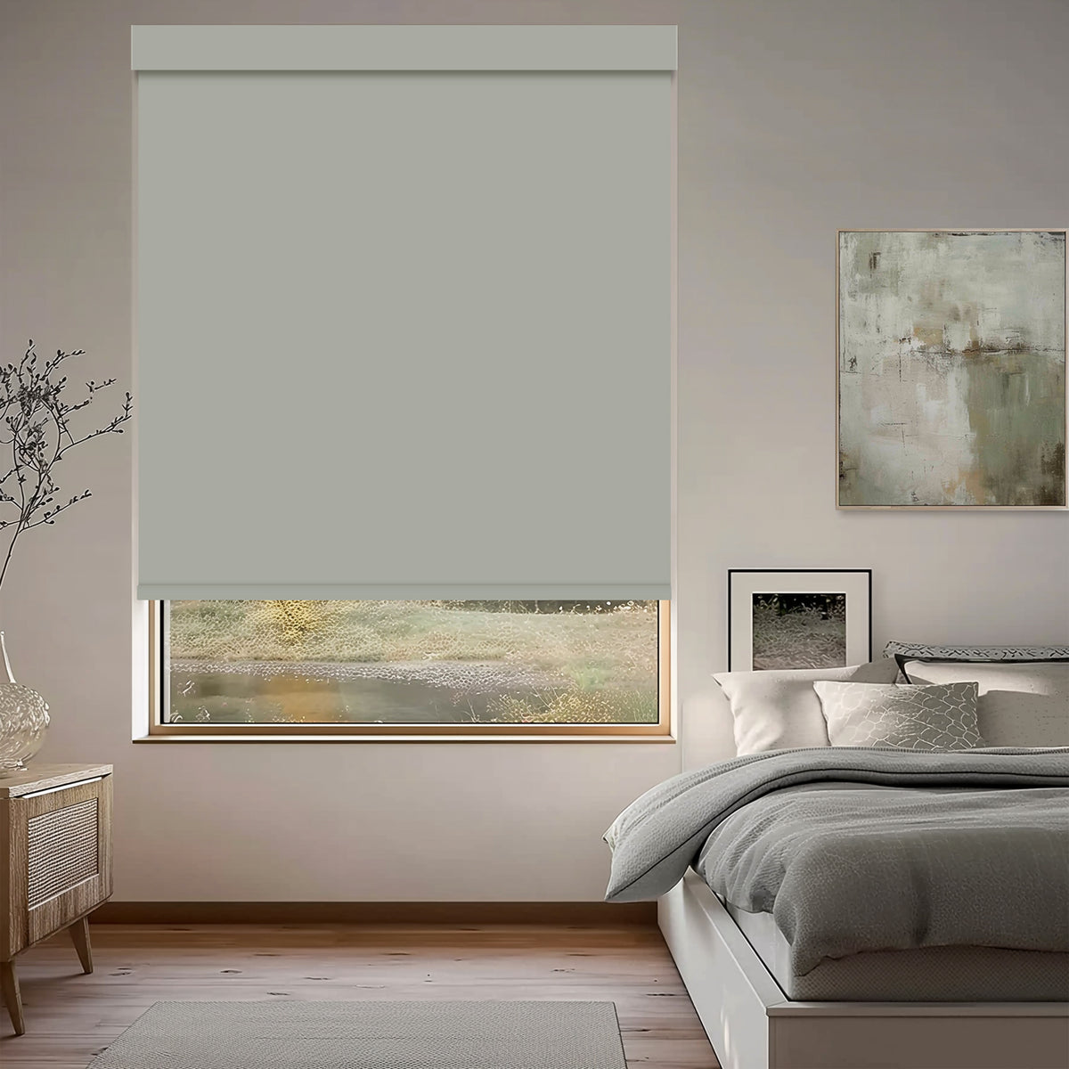 Tam Silver Blackout Roller Shades