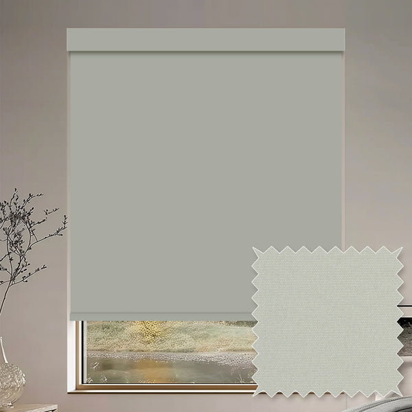 Tam Silver Blackout Roller Shades