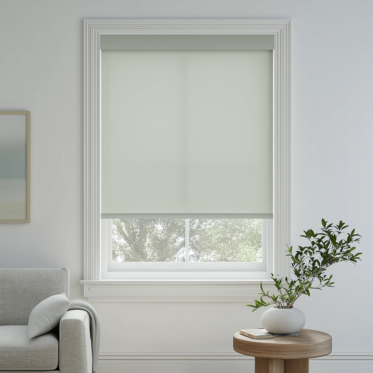 Tam Silver Light Filtering Roller Shades