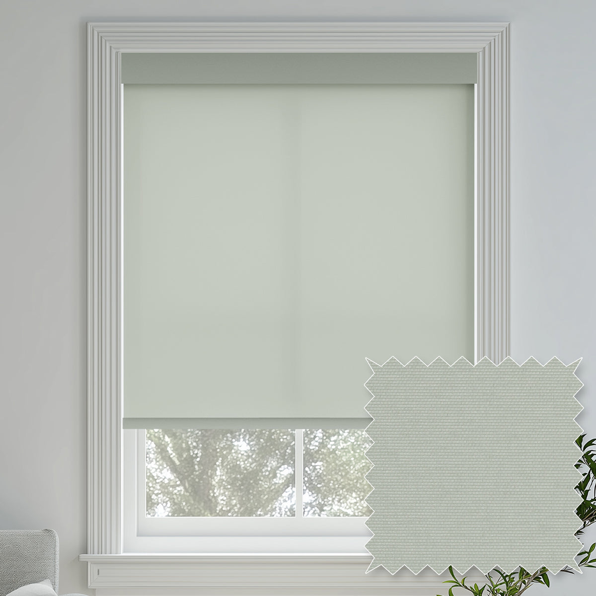 Tam Silver Light Filtering Roller Shades