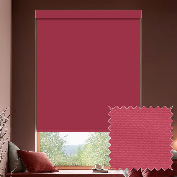 Tam Raspberry Blackout Roller Shades