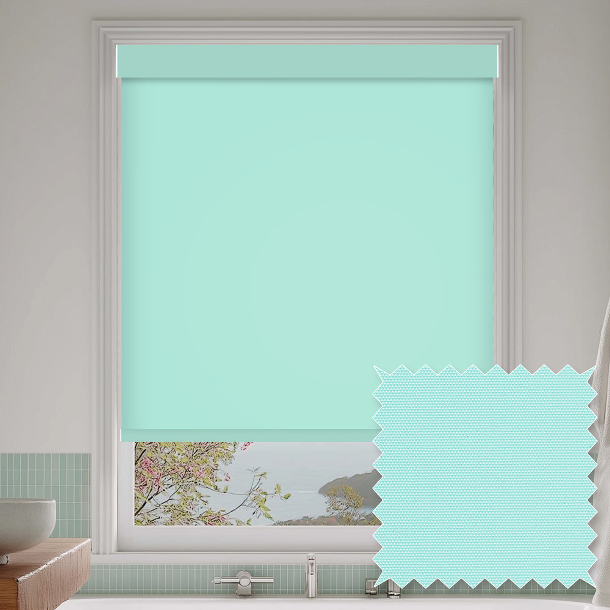 Tam Jade Light Filtering Roller Shades