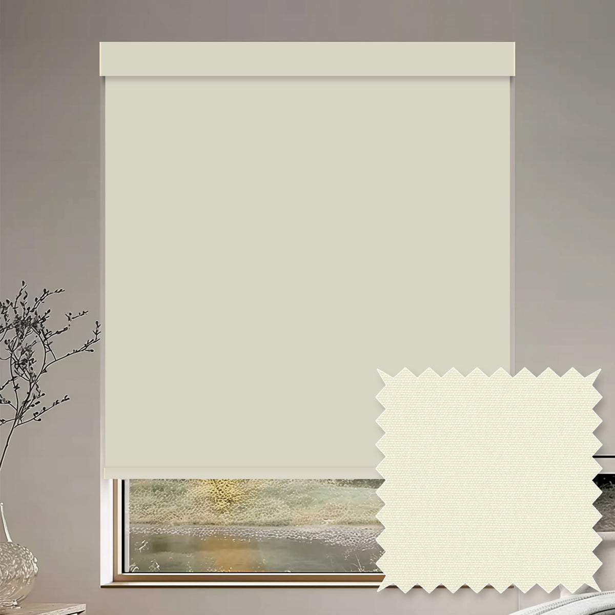 Tam Feather Blackout Roller Shades