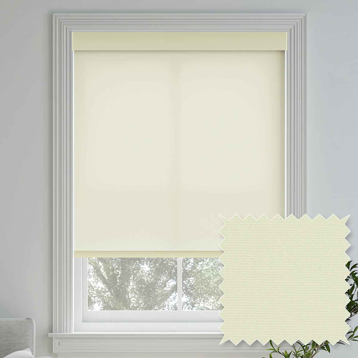 Tam Feather Flame Retardant Light Filtering Roller Shades