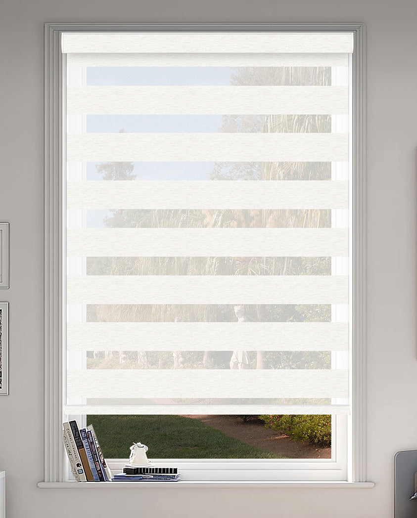 Taplow Linen Milk Light Filtering Zebra Shade