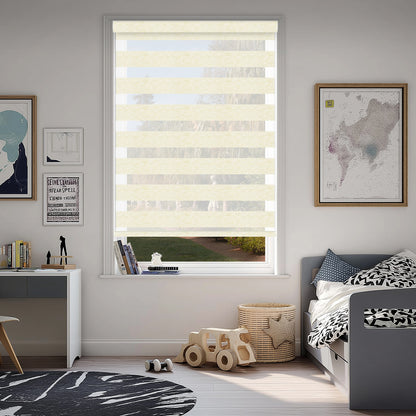 Taplow Linen Cream Light Filtering Zebra Shade