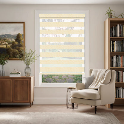 Taplow Linen Natural Light Filtering Zebra Shade