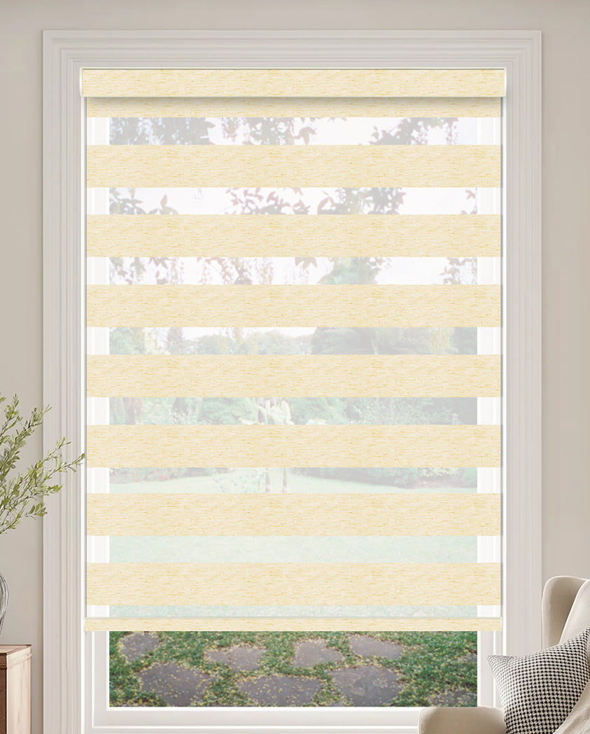 Taplow Linen Natural Light Filtering Zebra Shade