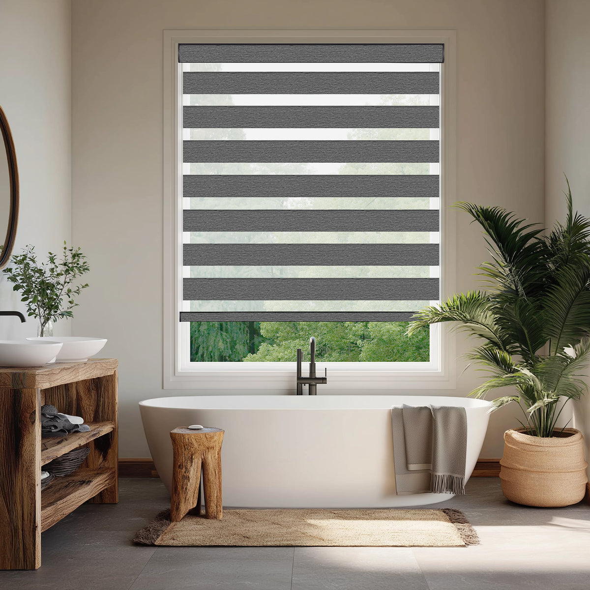 Thelma Shadow Light Filtering Zebra Shade