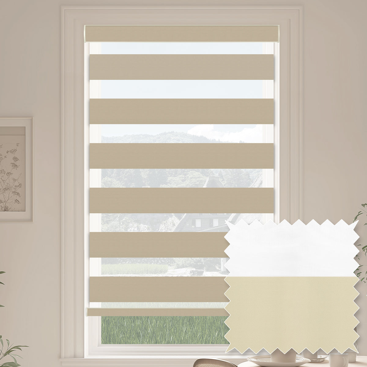 Uraco Peanut Blackout Zebra Shade