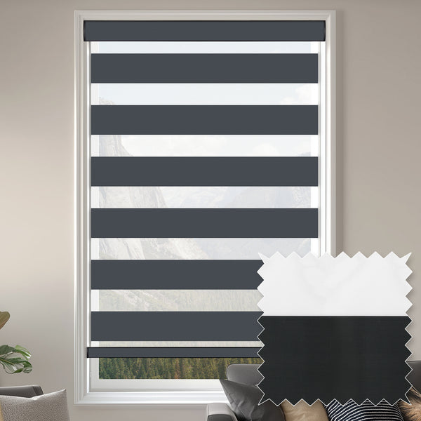 Uraco Obsidian Blackout Zebra Shade