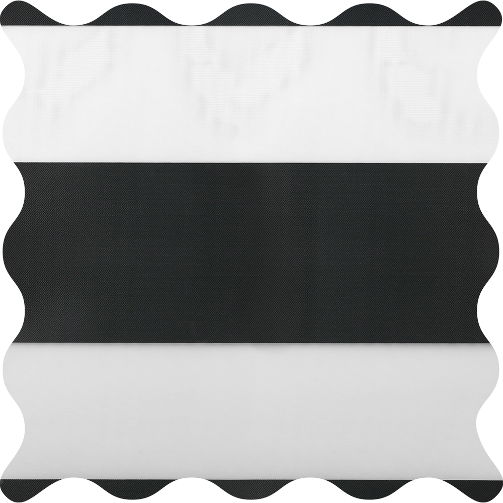 Uraco Obsidian Blackout Zebra Shade