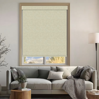 Verral Linen Natural blackout Roller Shades