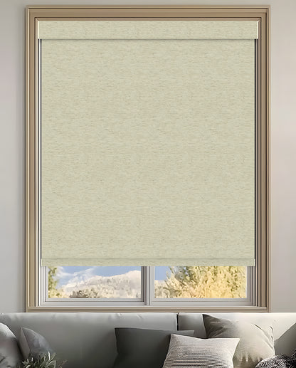 Verral Linen Natural blackout Roller Shades