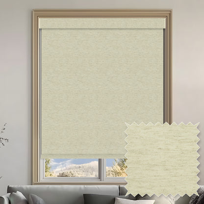 Verral Linen Natural blackout Roller Shades