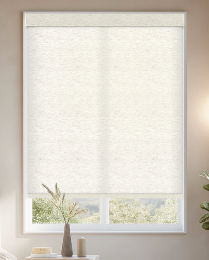 Verona Linen Milk Light Filtering Roller Shades