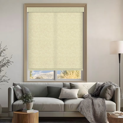 Verona Linen Natural Light Filtering Roller Shades