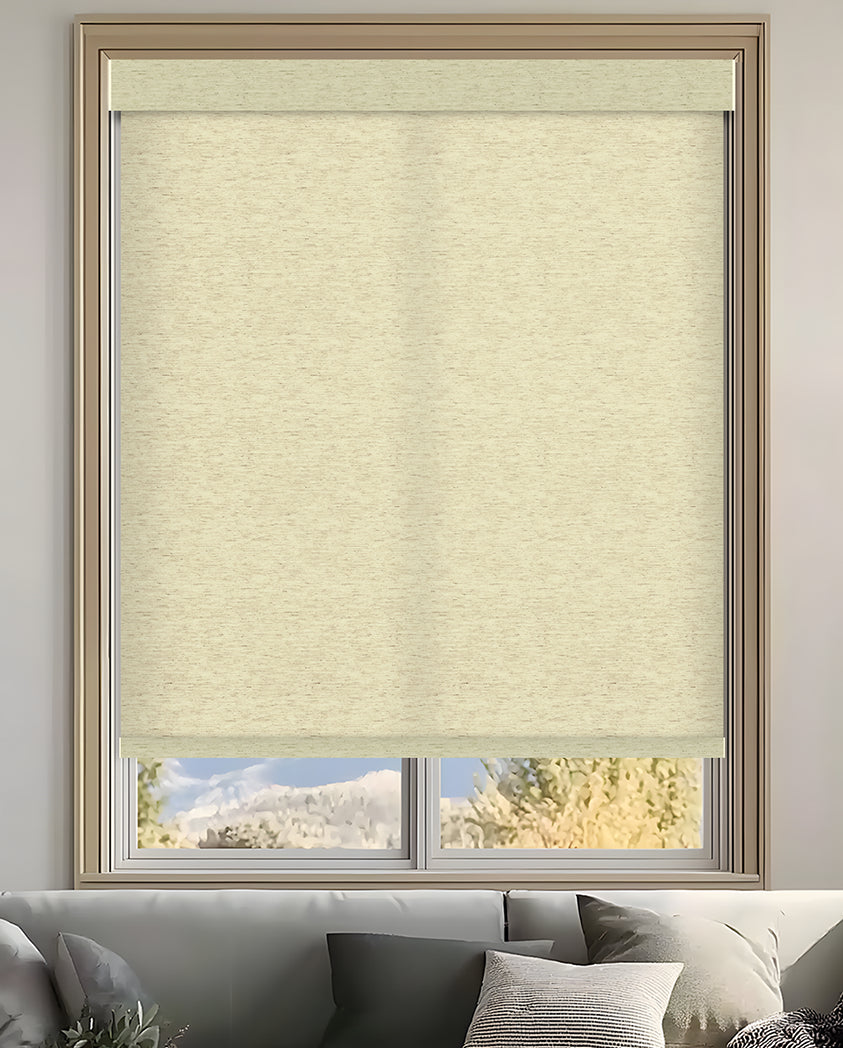 Verona Linen Natural Light Filtering Roller Shades
