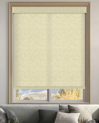 Verona Linen Natural Light Filtering Roller Shades