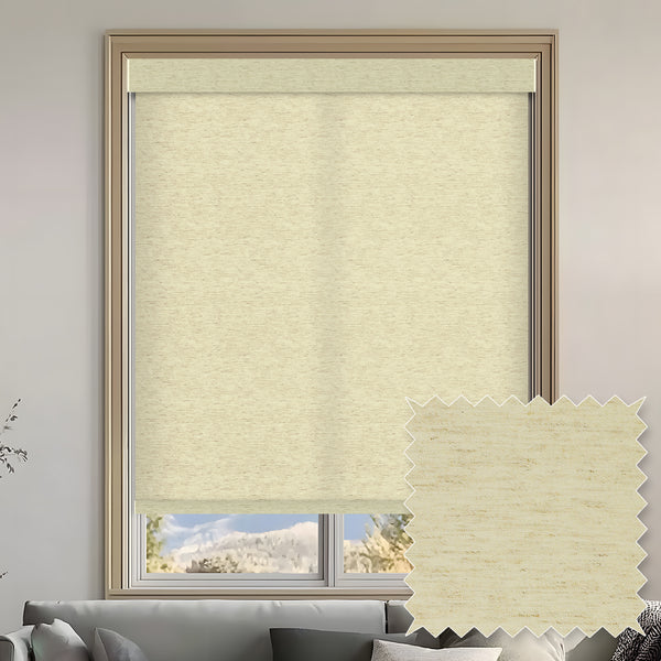 Verona Linen Natural Light Filtering Roller Shades