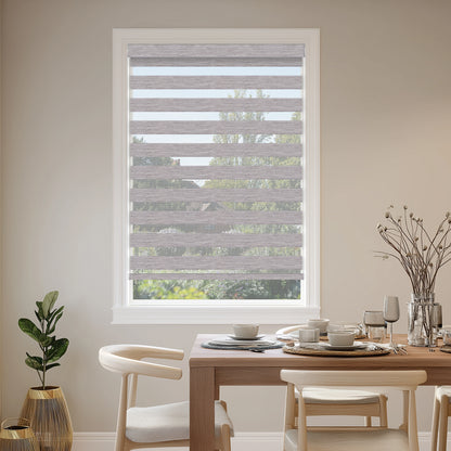 Veneto Zinc Light Filtering Zebra Shade