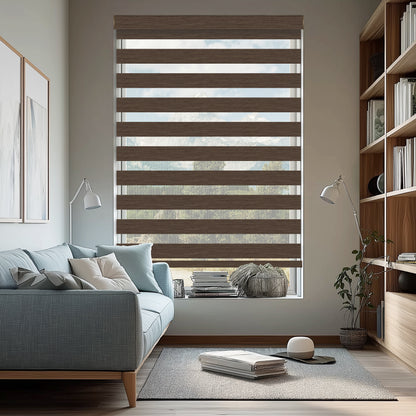 Veneto Chocolate Light Filtering Zebra Shade