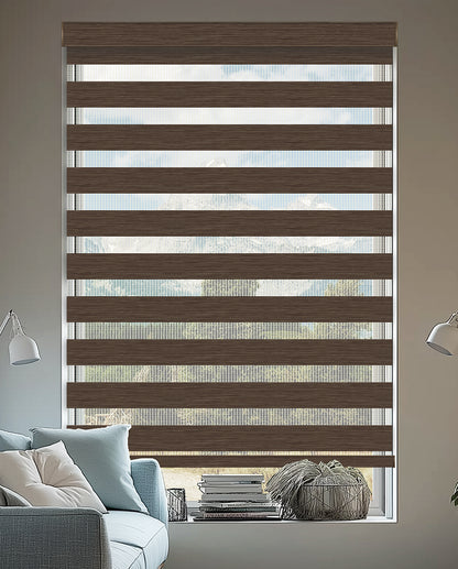 Veneto Chocolate Light Filtering Zebra Shade