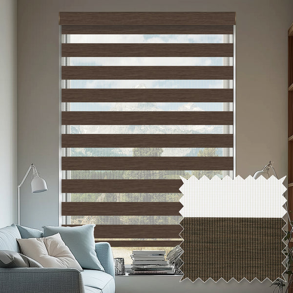 Veneto Chocolate Light Filtering Zebra Shade
