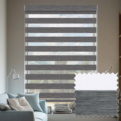 Veneto Charcoal Light Filtering Zebra Shade