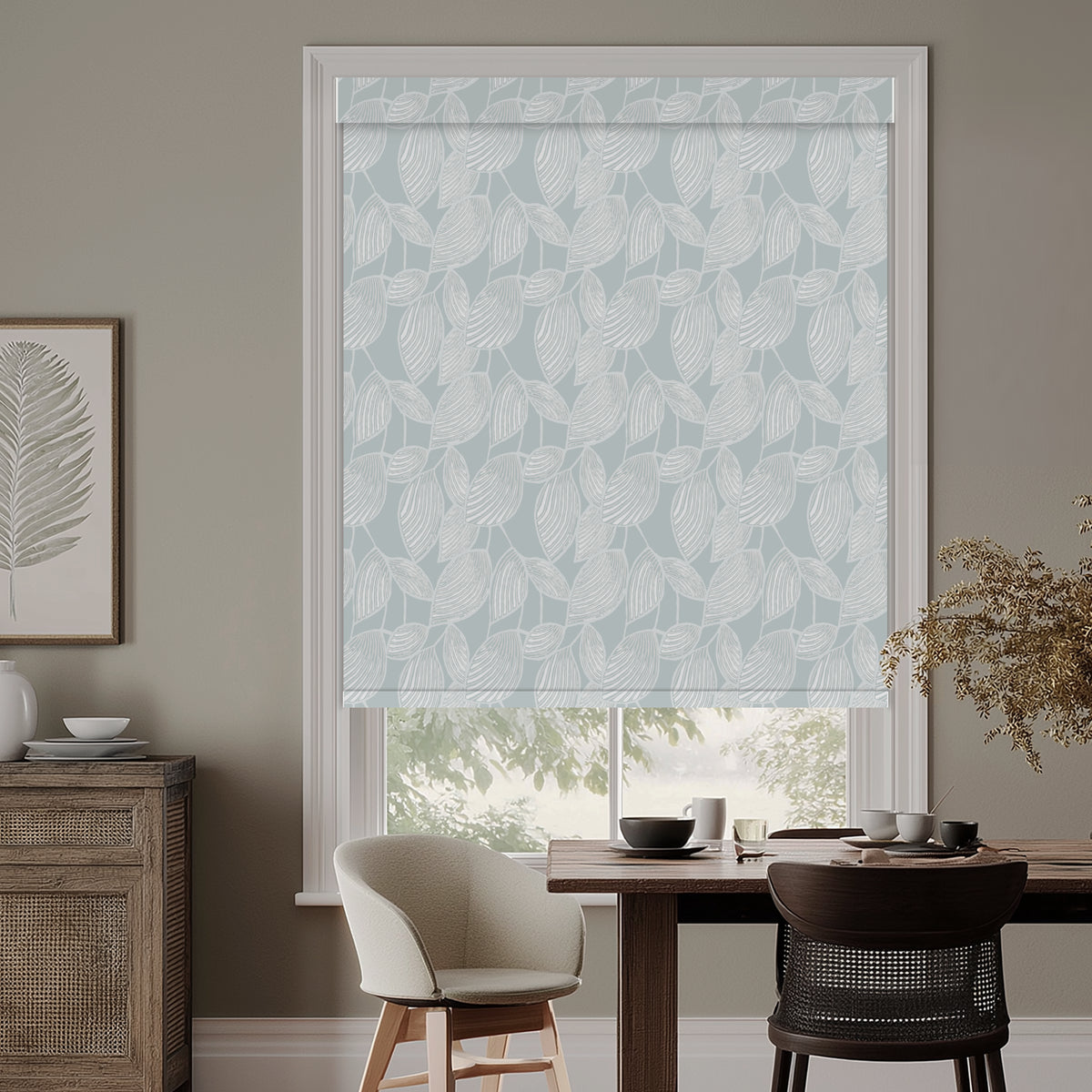 Weeping Leaf Rain Blackout Roller Shades