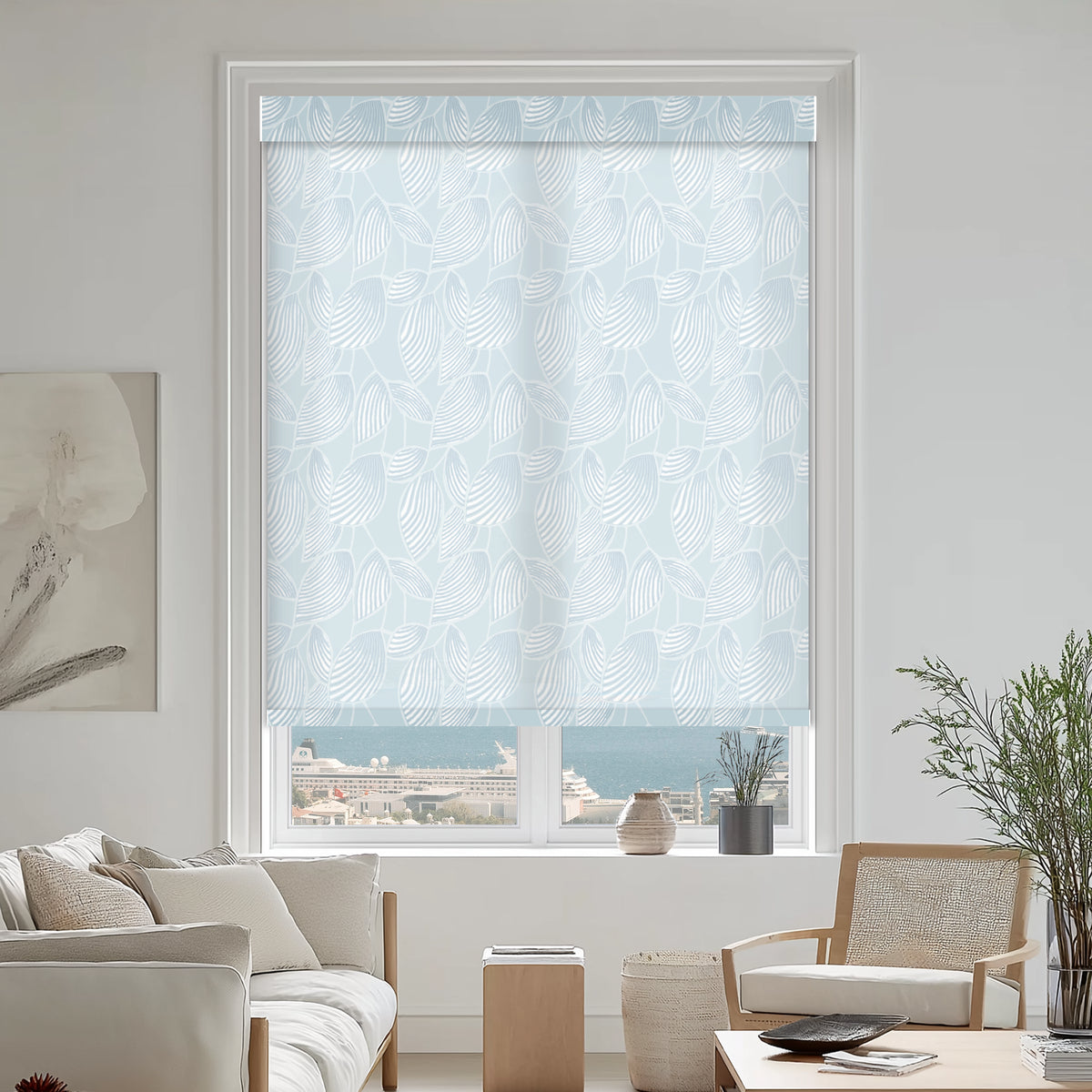 Weeping Leaf Sky Light Filtering Roller Shades