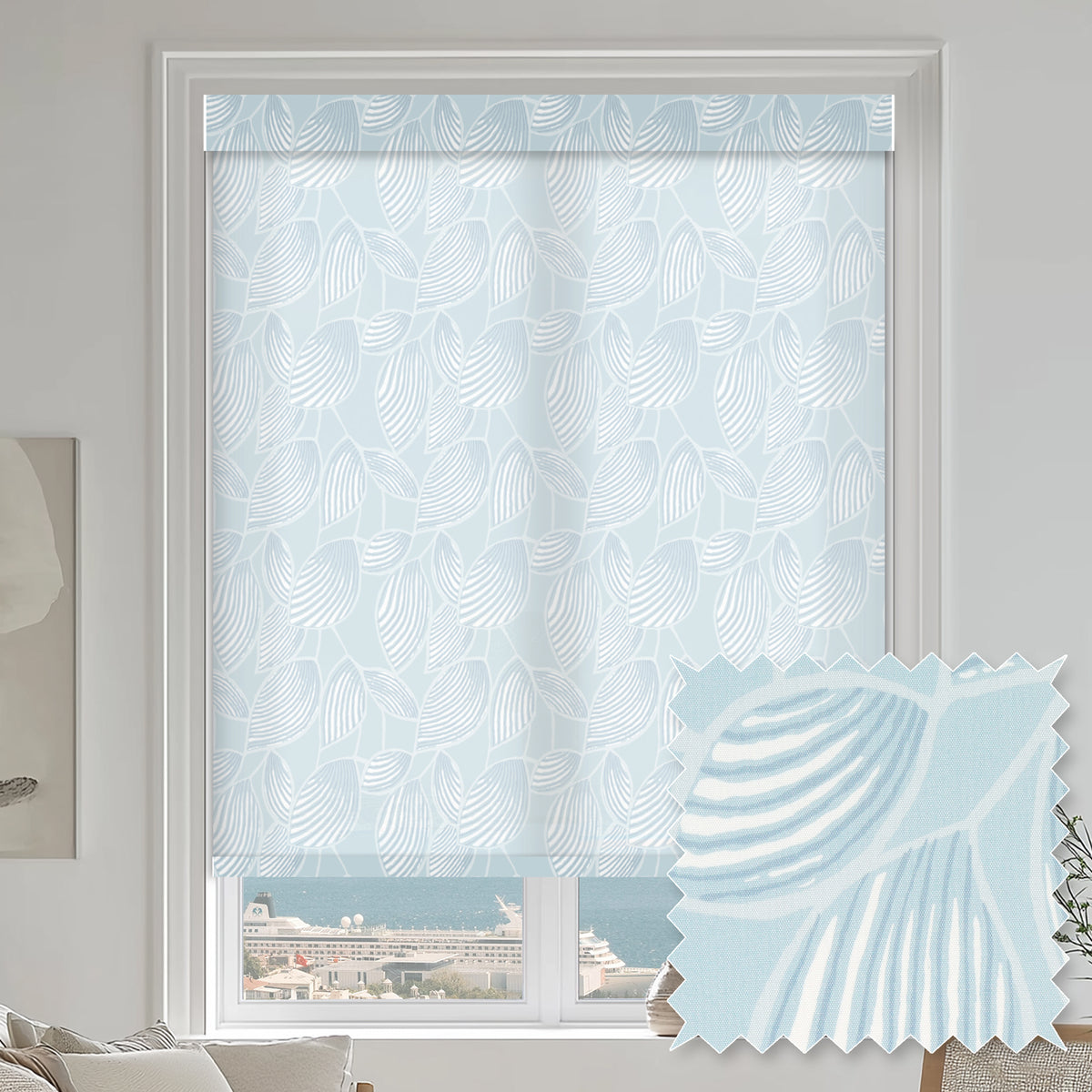 Weeping Leaf Sky Light Filtering Roller Shades