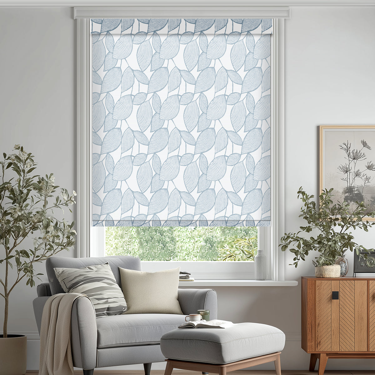 Weeping Leaf Blue Light Filtering Roller Shades