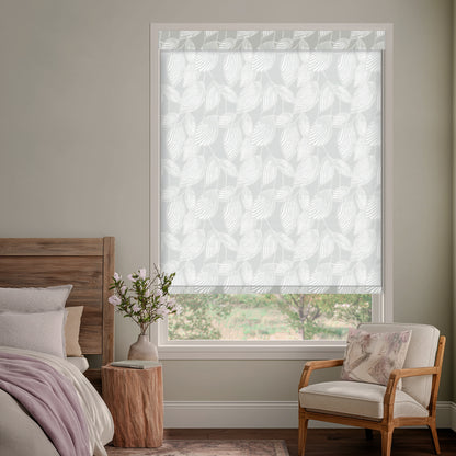 Weeping Leaf Smoke Light Filtering Roller Shades