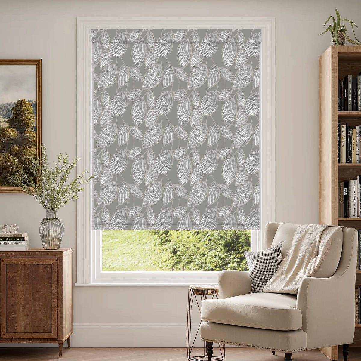 Weeping Leaf Tin Blackout Roller Shades