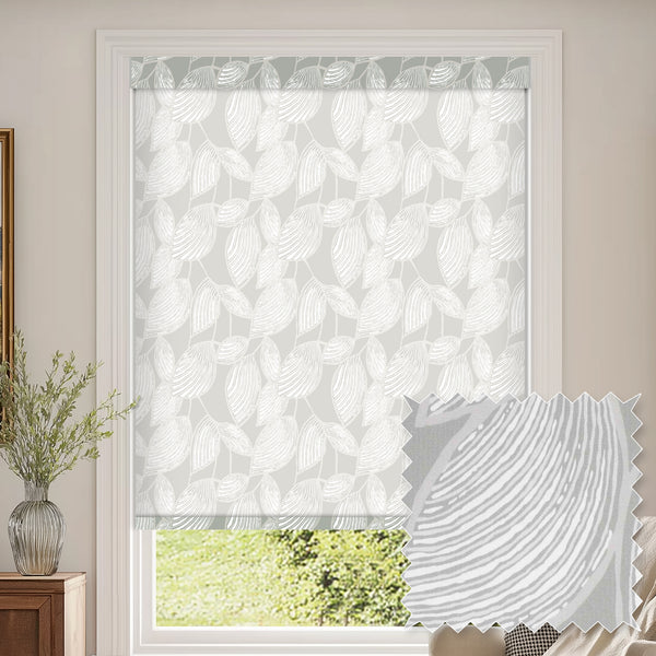 Weeping Leaf Tin Light Filtering Roller Shades