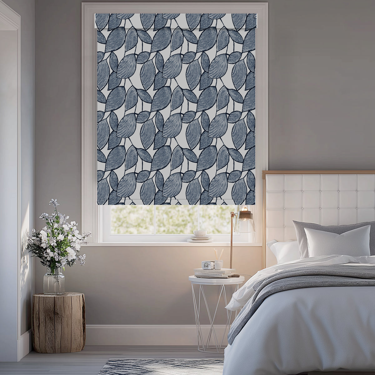 Weeping Leaf Ink Blackout Roller Shades