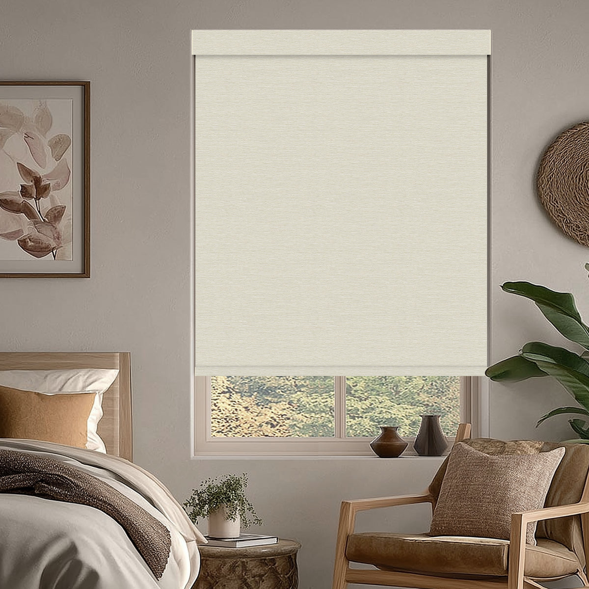 Westin Cream Flame Retardant Blackout Roller Shades
