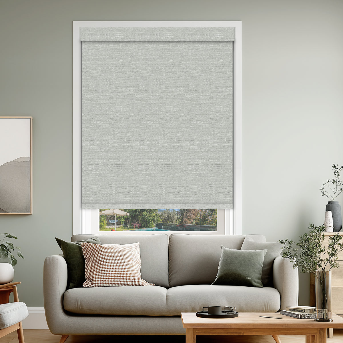Westin Ash Flame Retardant Blackout Roller Shades