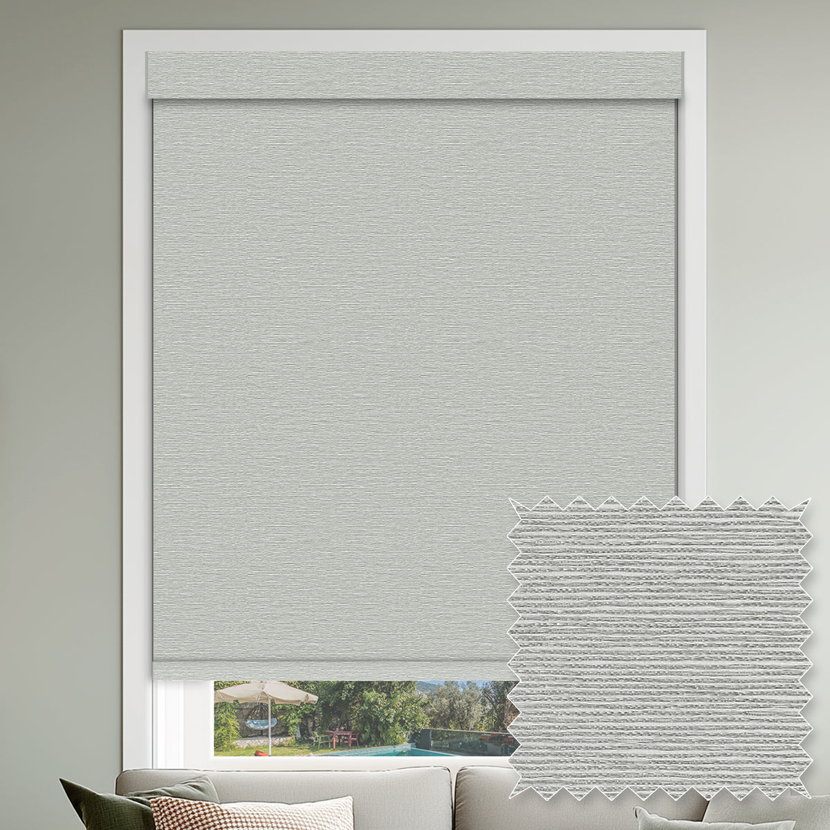 Westin Ash Flame Retardant Blackout Roller Shades