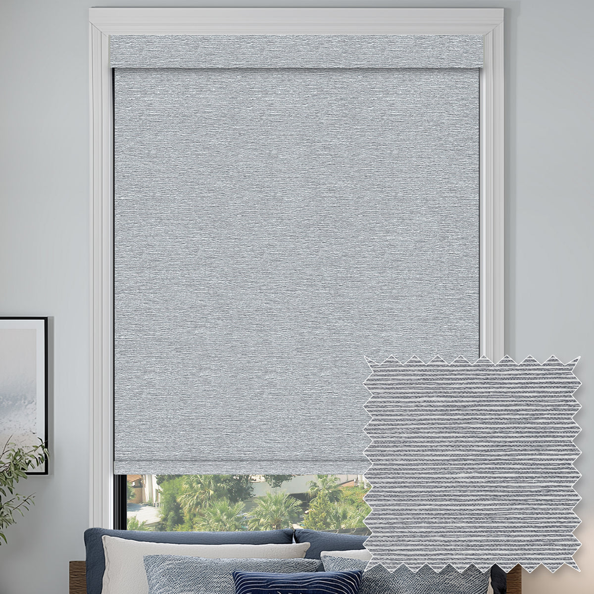 Westin Peppercorn Flame Retardant Blackout Roller Shades